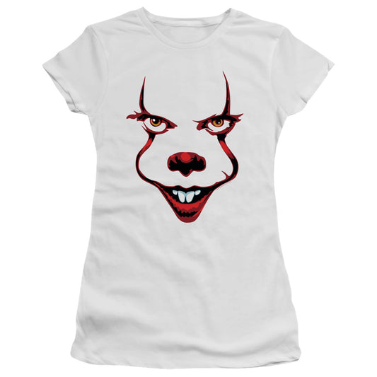 IT 2 Smile Junior Sheer Cap Sleeve Womens T Shirt White