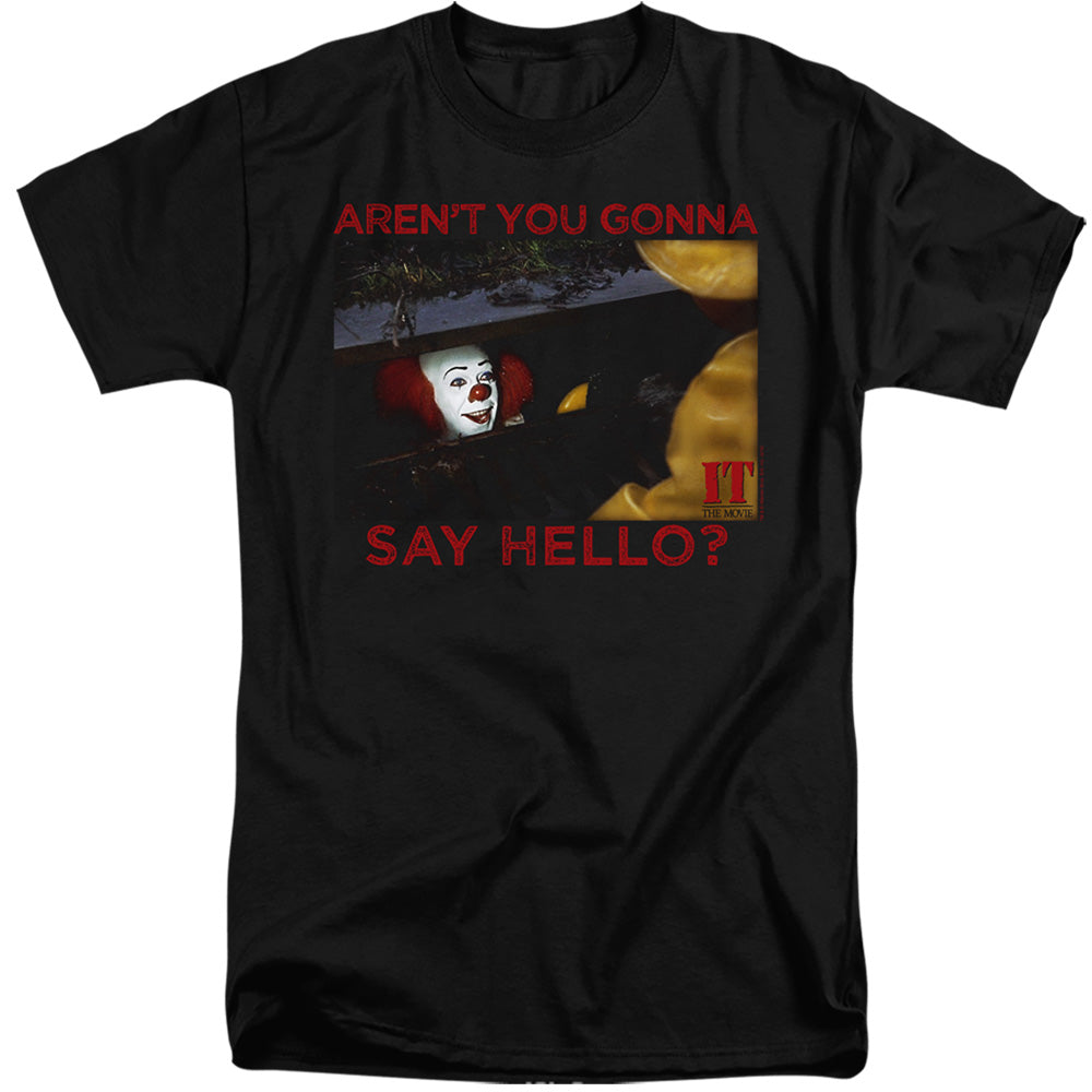 IT 1990 Hello Mens Tall T Shirt Black