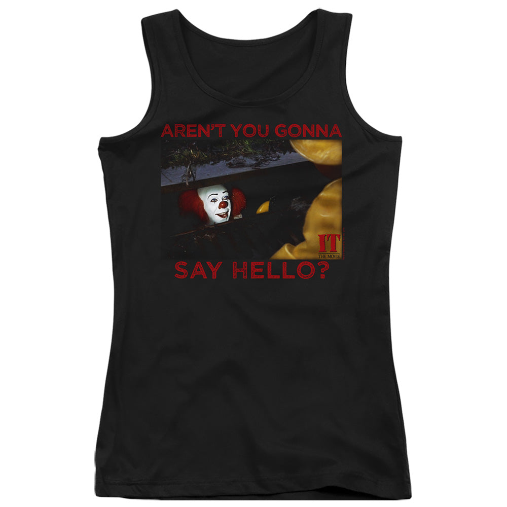 IT 1990 Hello Womens Tank Top Shirt Black