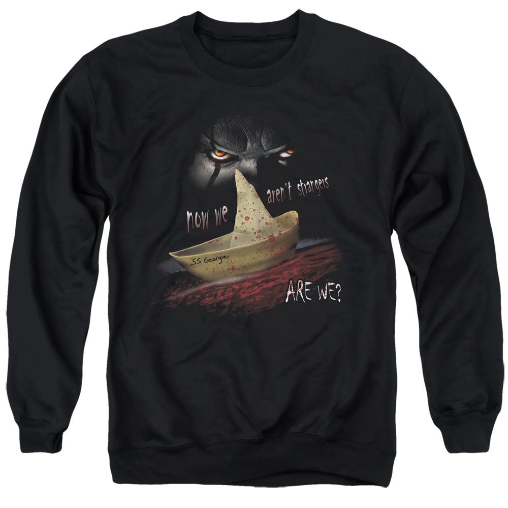 IT Now We Arent Strangers Mens Crewneck Sweatshirt Black