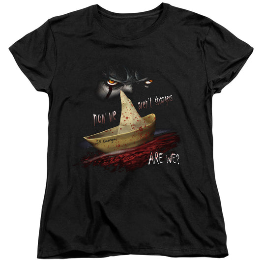 IT Now We Arent Strangers Womens T Shirt Black