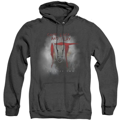 It 2019 Come Back And Play Mens Heather Hoodie Black Officially Licensed