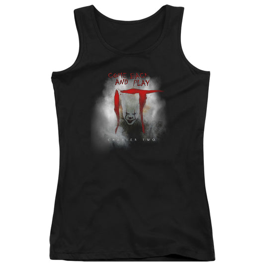 IT 2 Come Back And Play Womens Tank Top Shirt Black