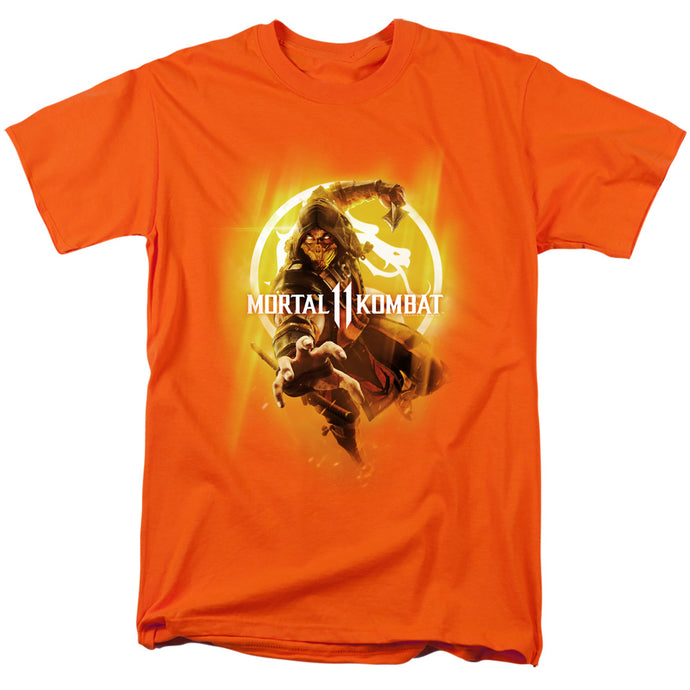 Mortal Kombat Xi From The Flames Mens T Shirt Orange