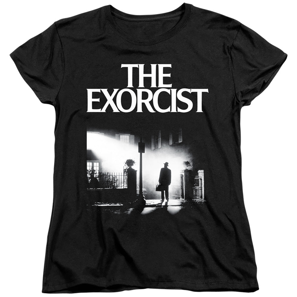 The Exorcist Poster Womens T Shirt Black