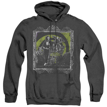 Beetlejuice Here Lies Heather Mens Hoodie Black