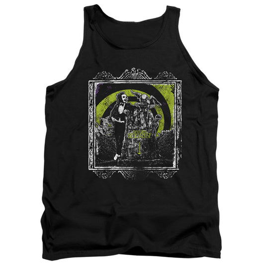 Beetlejuice Here Lies Mens Tank Top Shirt Black