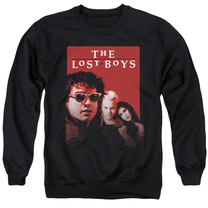 The Lost Boys Michael David Star Mens Crewneck Sweatshirt Black