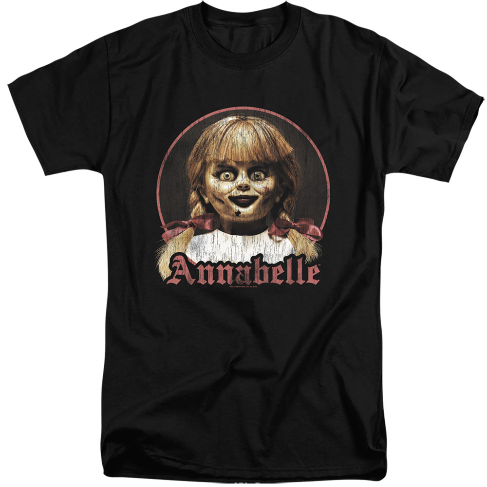 Annabelle Annabelle Portrait Mens Tall T Shirt Black