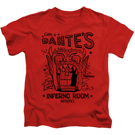 Beetlejuice Dantes Inferno Room Juvenile Kids Youth T Shirt Red