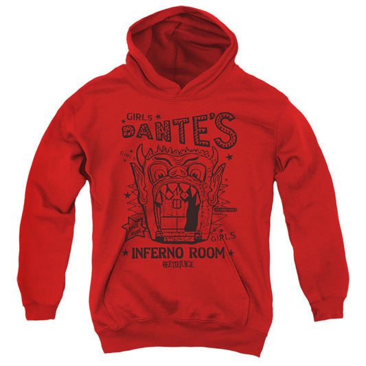 Beetlejuice Dantes Inferno Room Kids Youth Hoodie Red