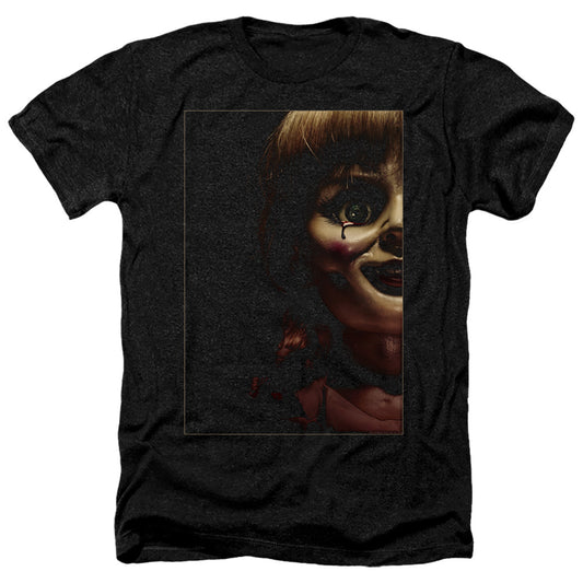 Annabelle Doll Tear Heather Mens T Shirt Black