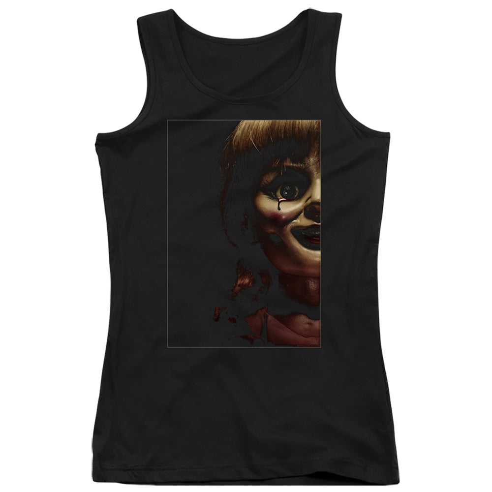 Annabelle Doll Tear Womens Tank Top Shirt Black