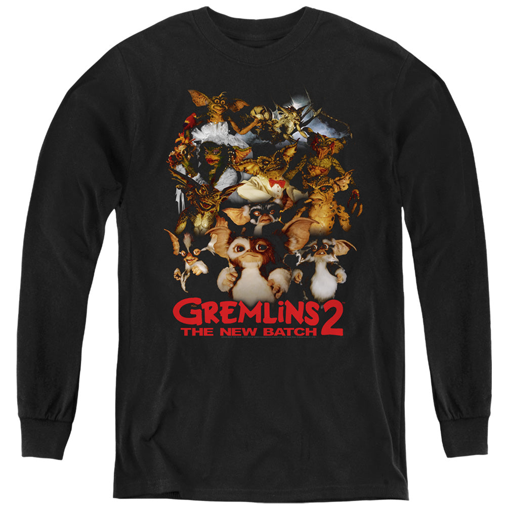 Gremlins 2 Goon Crew Long Sleeve Kids Youth T Shirt Black
