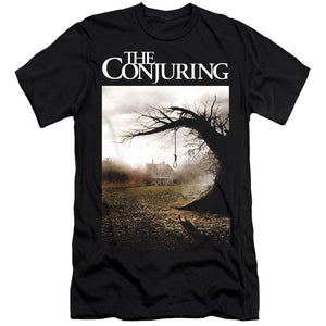 The Conjuring Poster Slim Fit Mens T Shirt Black