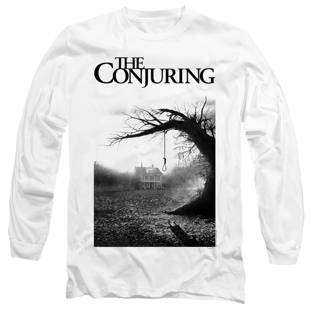 The Conjuring Poster Mens Long Sleeve Shirt White