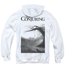 Load image into Gallery viewer, The Conjuring Poster Back Print Zipper Mens Hoodie White