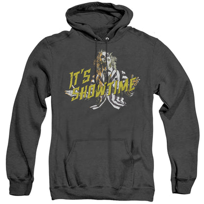 Beetlejuice Showtime Heather Mens Hoodie Black