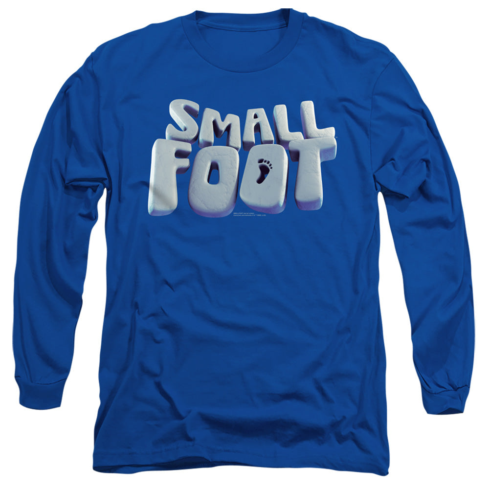 Smallfoot Smallfoot Logo Mens Long Sleeve Shirt Royal Blue