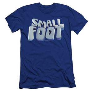 Smallfoot Smallfoot Logo Premium Bella Canvas Slim Fit Mens T Shirt Royal Blue