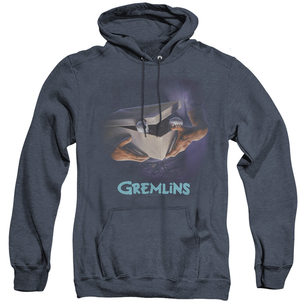 Gremlins Original Poster Heather Mens Hoodie Navy Blue