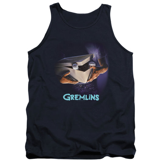 Gremlins Original Poster Mens Tank Top Shirt Navy Blue