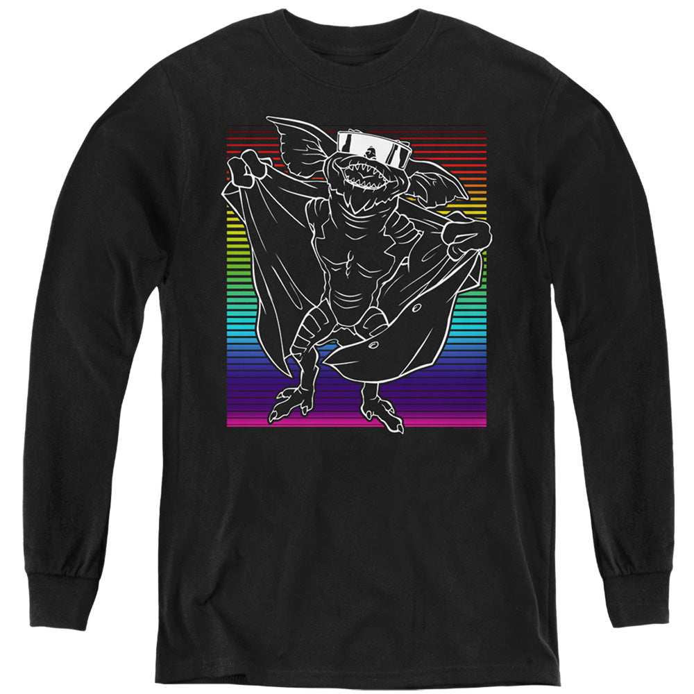 Gremlins Cool Gradient Long Sleeve Kids Youth T Shirt Black