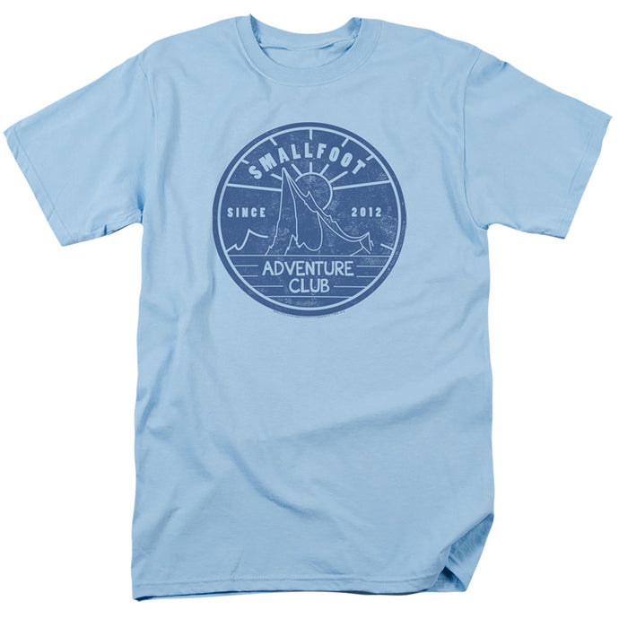 Smallfoot Adventure Club Mens T Shirt Light Blue