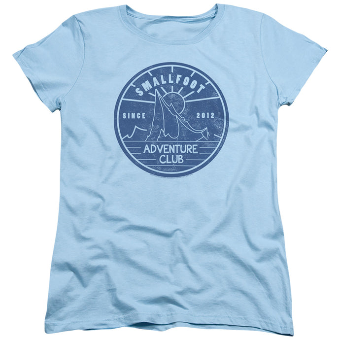 Smallfoot Adventure Club Womens T Shirt Light Blue