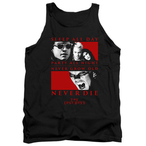 The Lost Boys Never Die Mens Tank Top Shirt Black