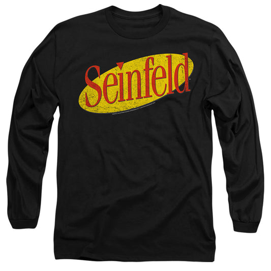 Seinfeld Seinfeld Logo Mens Long Sleeve Shirt Black Officially Licensed