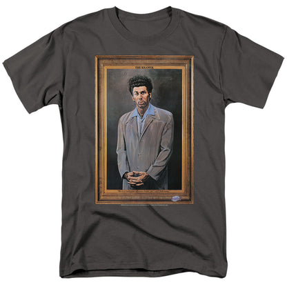 Seinfeld Kramer Portrait Mens T Shirt Charcoal