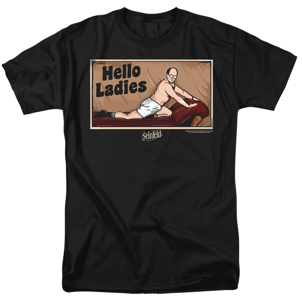 Seinfeld Hello Ladies Mens T Shirt Black