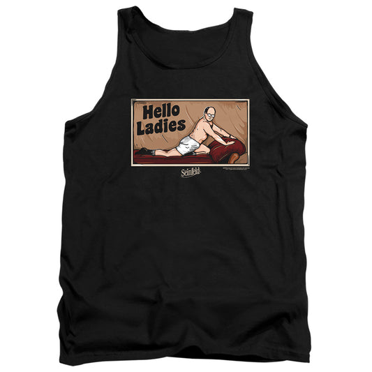 Seinfeld Hello Ladies Mens Tank Top Shirt Black