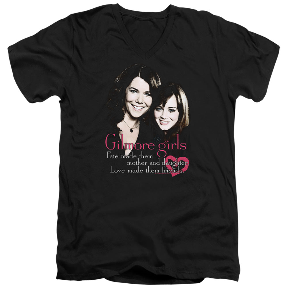Gilmore Girls Title - S S Adult V-Neck - Black - Xl Officially Licensed