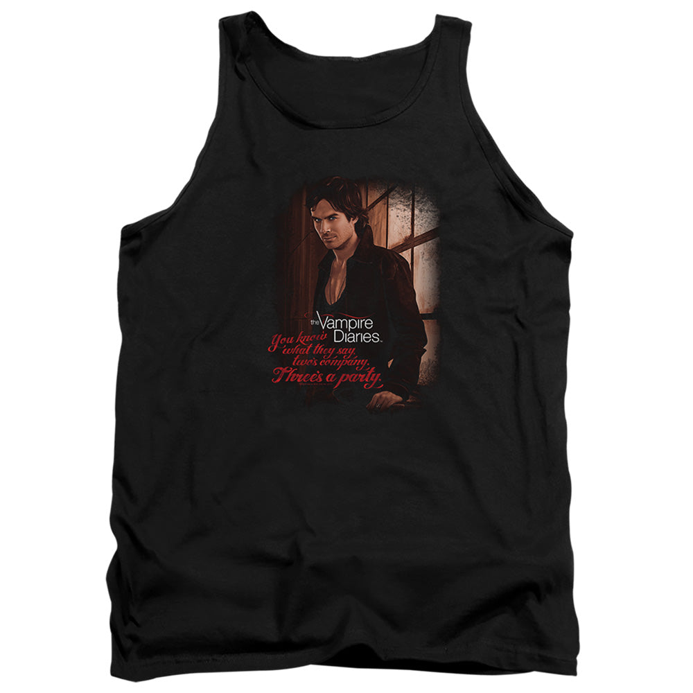 Vampire Diaries Threes A Party Mens Tank Top Shirt Black