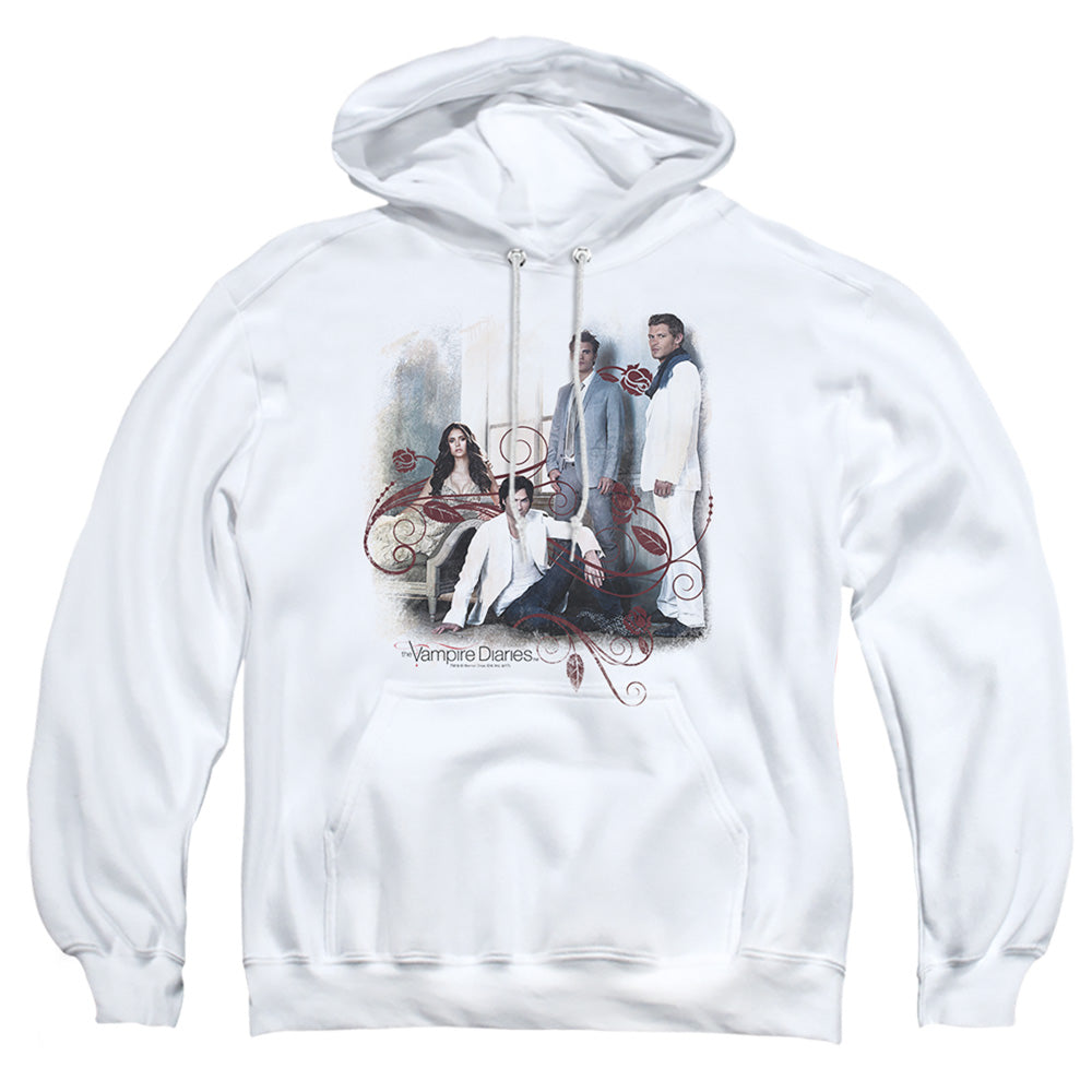 Vampire Diaries 3 + 1 Mens Hoodie White