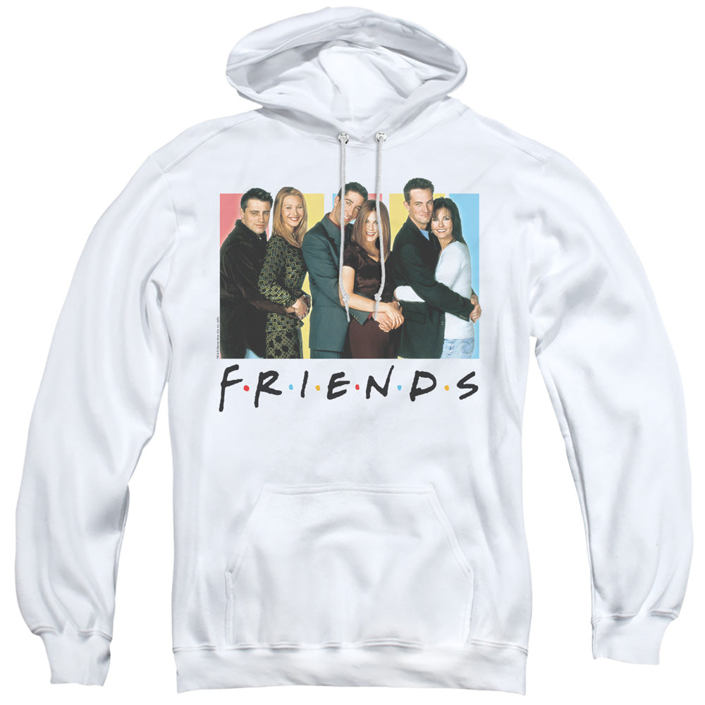 Friends Cast Logo Mens Hoodie White