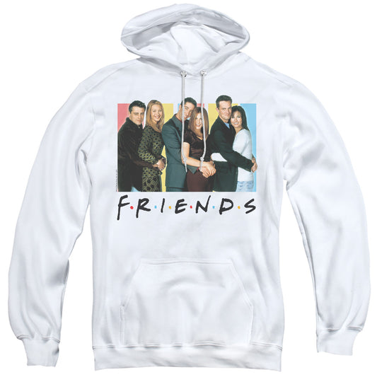 Friends Cast Logo Mens Hoodie White