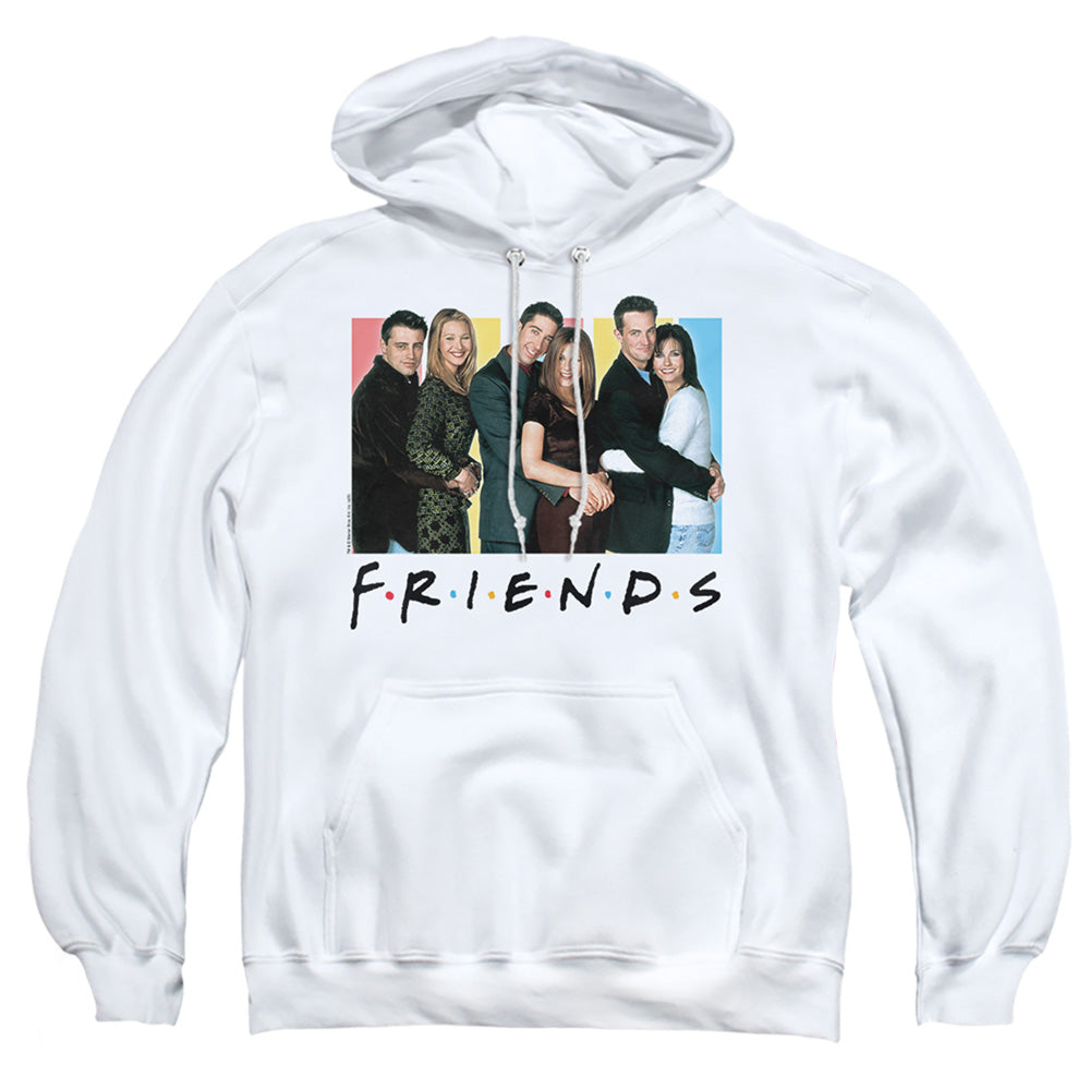 Friends Cast Logo Mens Hoodie White