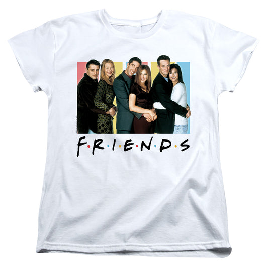 Friends Cast Logo Womens T Shirt White