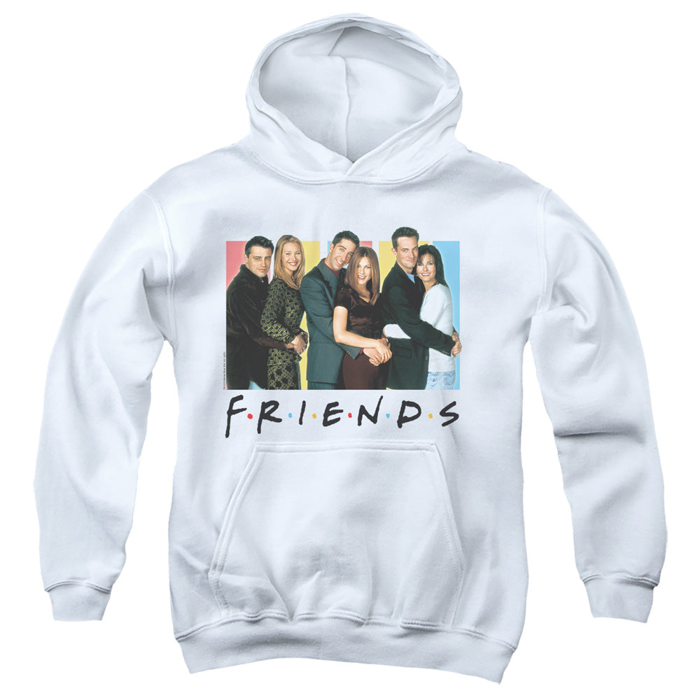 Friends Cast Logo Kids Youth Hoodie White