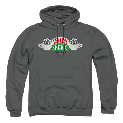 Friends Central Perk Logo Mens Hoodie Charcoal