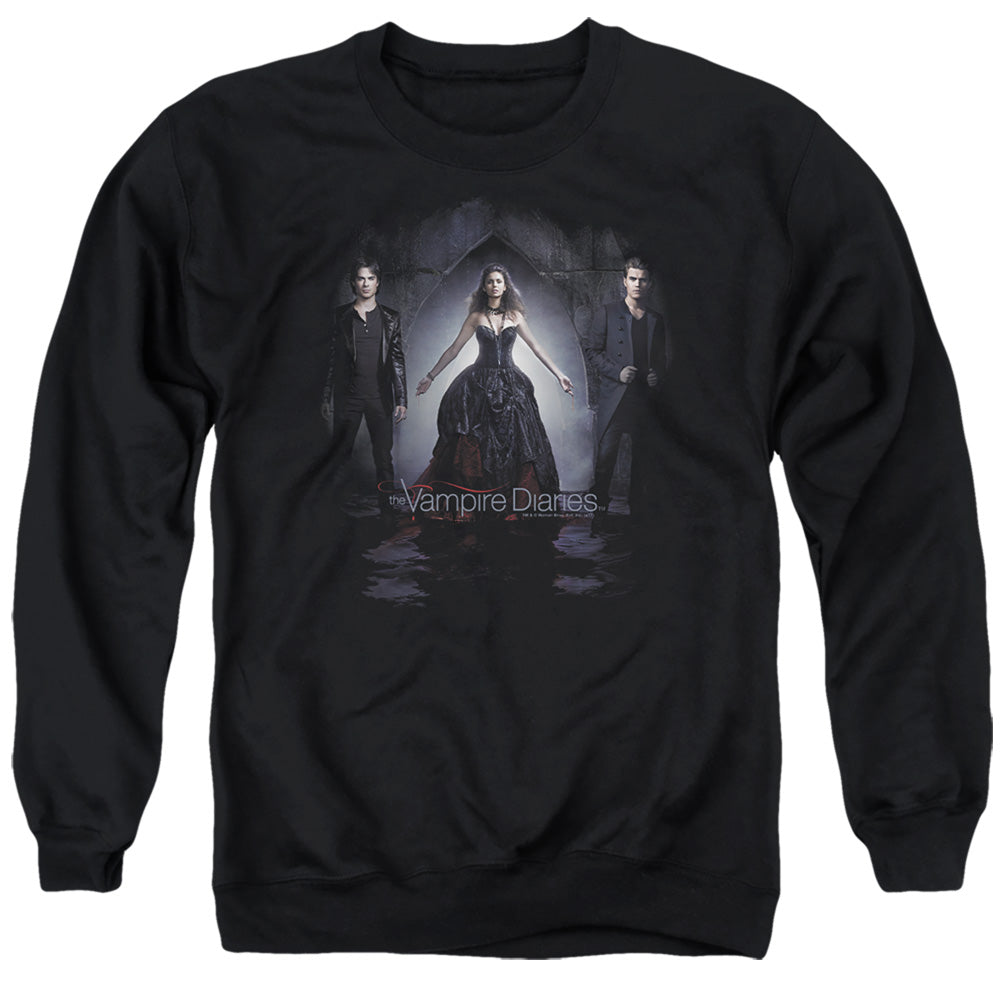 Vampire Diaries Bring It On Mens Crewneck Sweatshirt Black