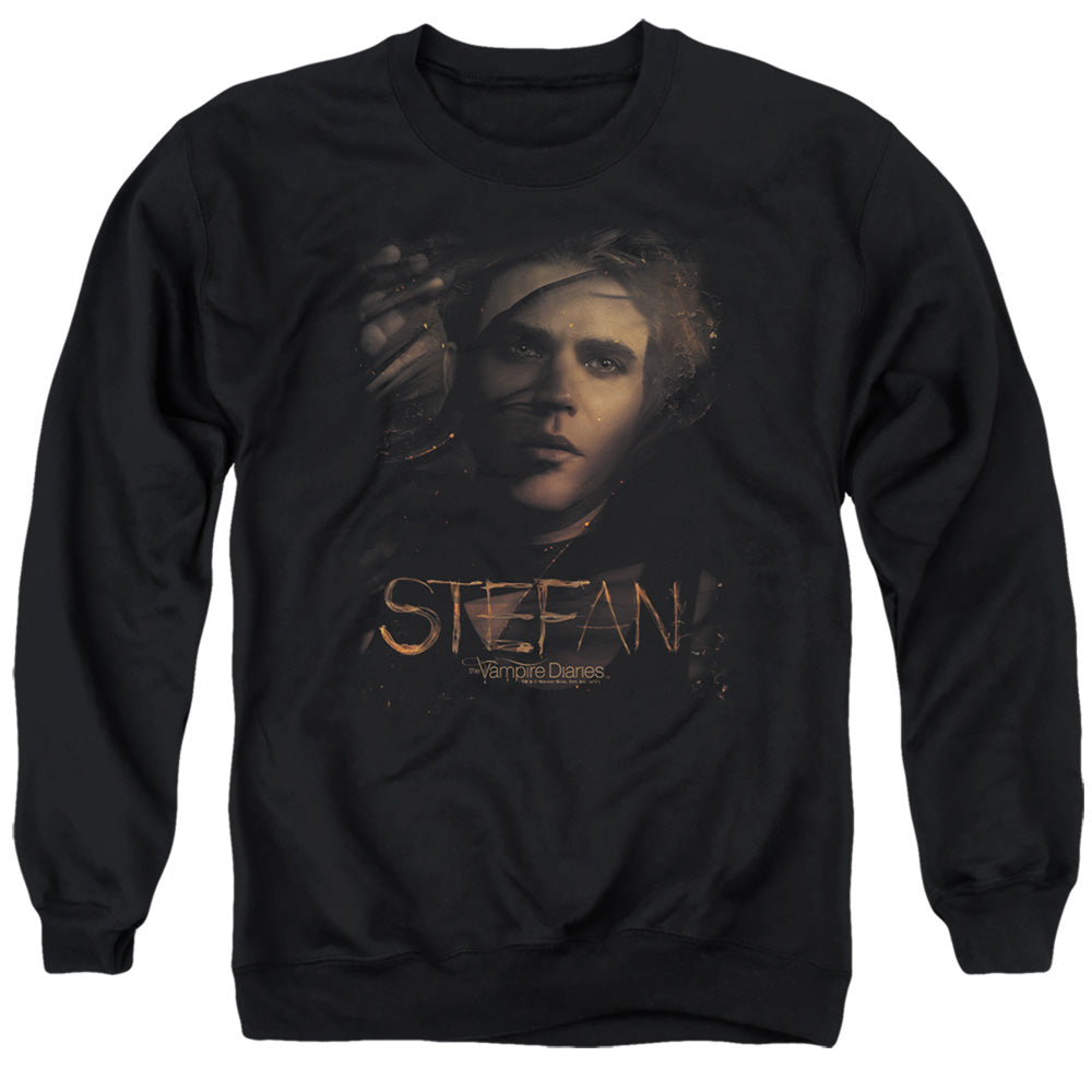 Vampire Diaries Stefan okey Veil Mens Crewneck Sweatshirt Black