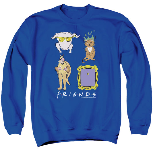Friends Sybmols Mens Crewneck Sweatshirt Royal Blue