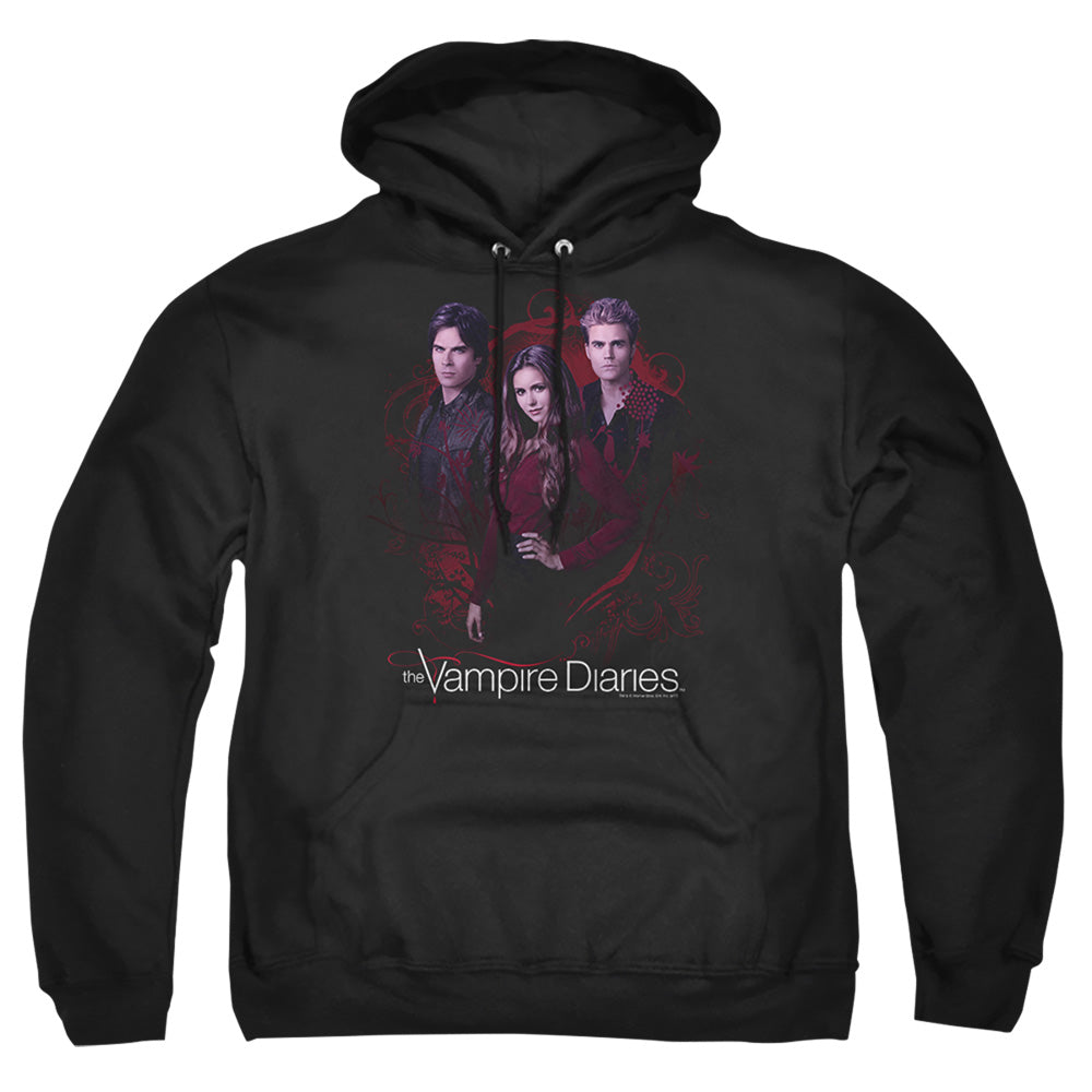 Vampire Diaries Company Of Three Mens Hoodie Black