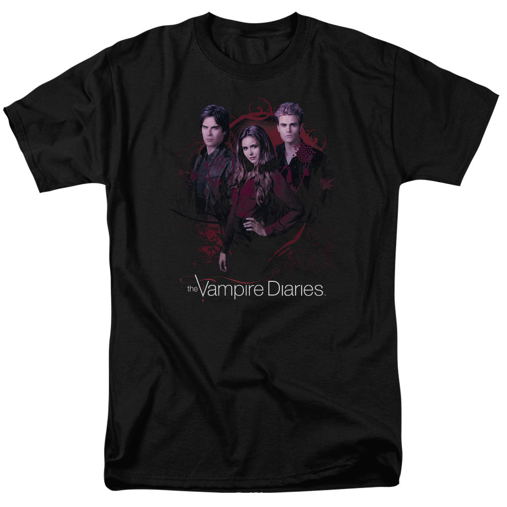 Vampire Diaries Company Of Three Mens T Shirt Black Officially Licensed