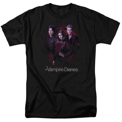Vampire Diaries Company Of Three Mens T Shirt Black Officially Licensed