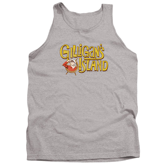 Gilligans Island Gilligans Logo Mens Tank Top Shirt Athletic Heather